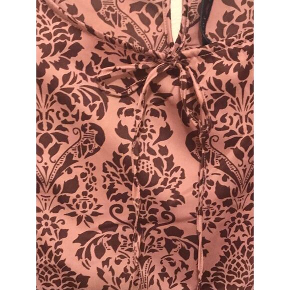 Ashley Judd Blouse Womens Peasant Style Three Quarter Length Sleeves Mauve Med - Picture 5 of 8